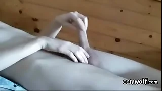 Delicate Amateur Uncaring Man Masturbates